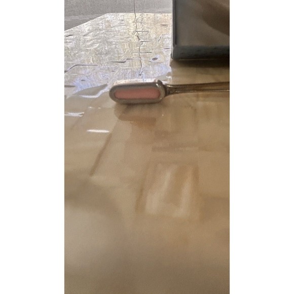 Vintage-NIB Sterling Silver BABY TOOTHBRUSH, GIRL PINK, Original Box - Picture 4 of 8